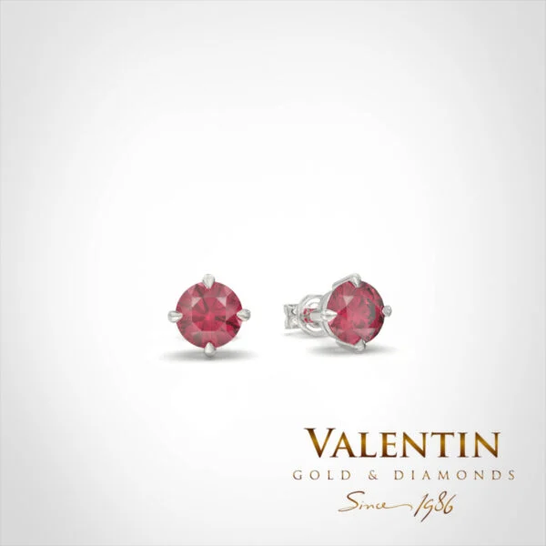 Gold Earrings 7584 – white gold