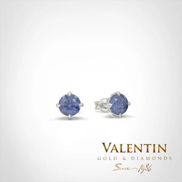 Gold Earrings 7584 – white gold