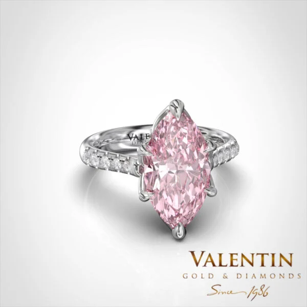 Emotion Fancy Pink Tourmaline Gold Ring 4758