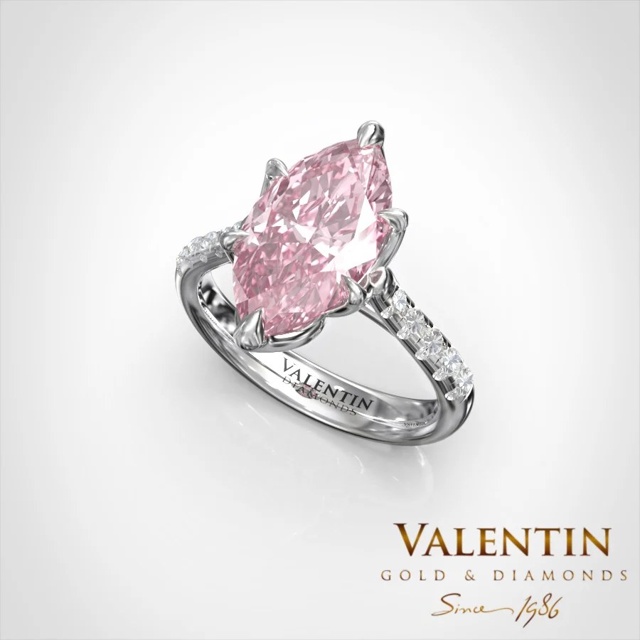 Emotion Fancy Pink Tourmaline Gold Ring 4758