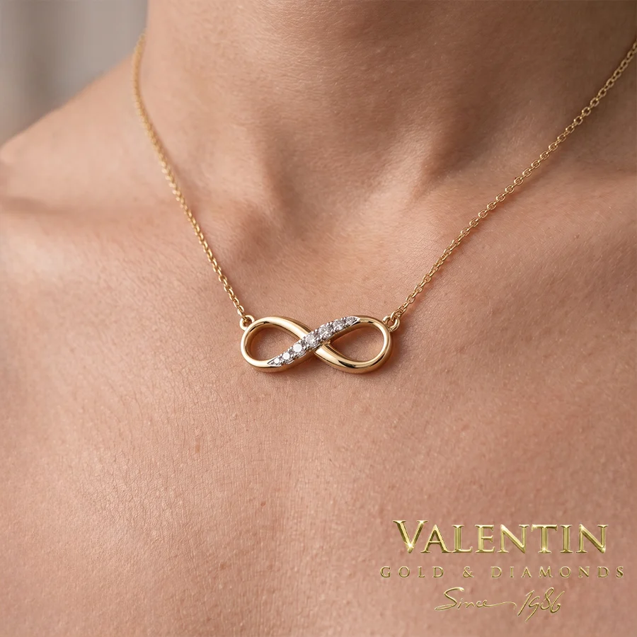 Infinity Gold Pendant 6766-2 – yellow gold