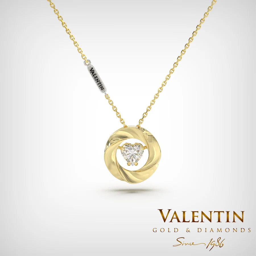 6880 6mm Gold Pendant 6880