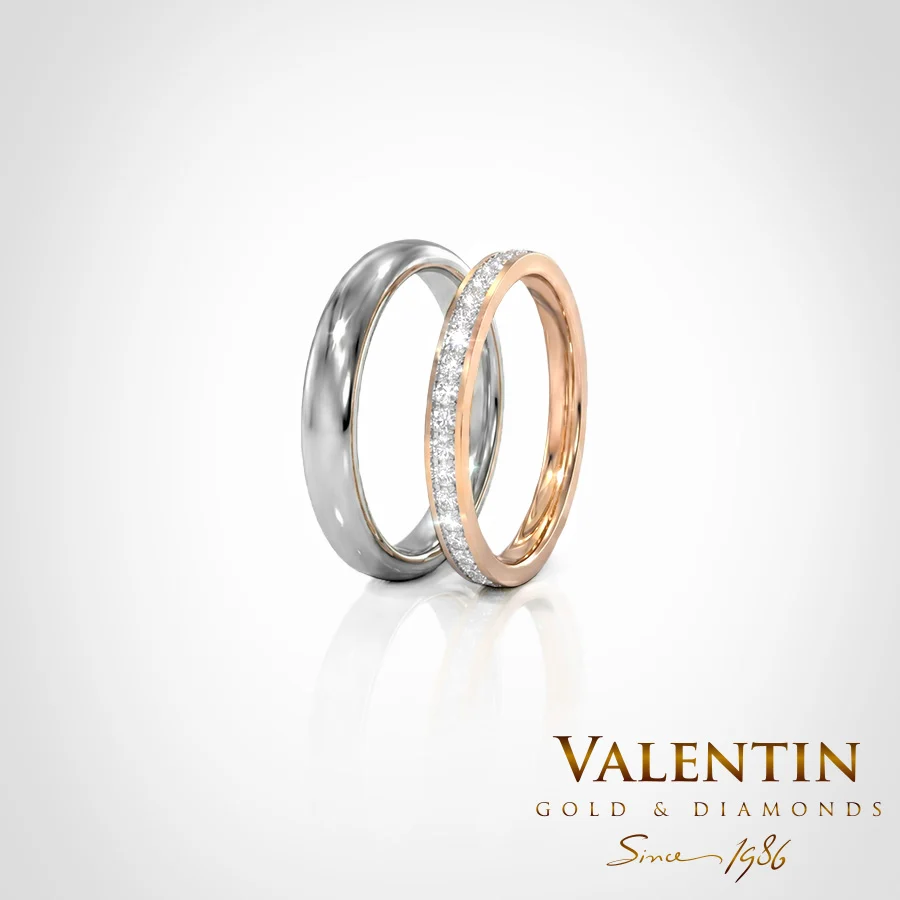 Gold Wedding Bands 4563 4276 – white gold