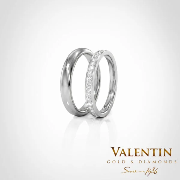Gold Wedding Bands 4563 4276 – white gold