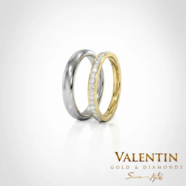 Gold Wedding Bands 4563 4276 – white gold