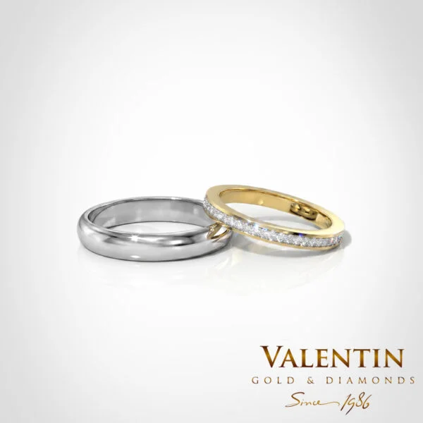 Gold Wedding Bands 4563 4276 – white gold