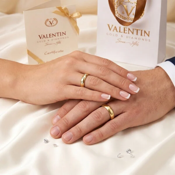 Gold Wedding Bands 4276