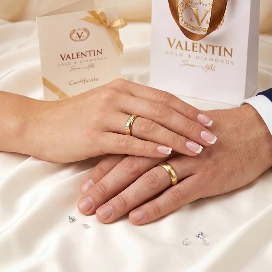 Gold Wedding Bands 4276