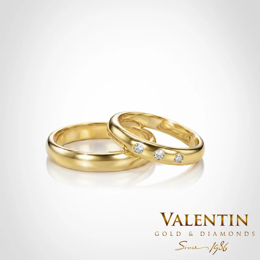 Gold Wedding Bands 4276
