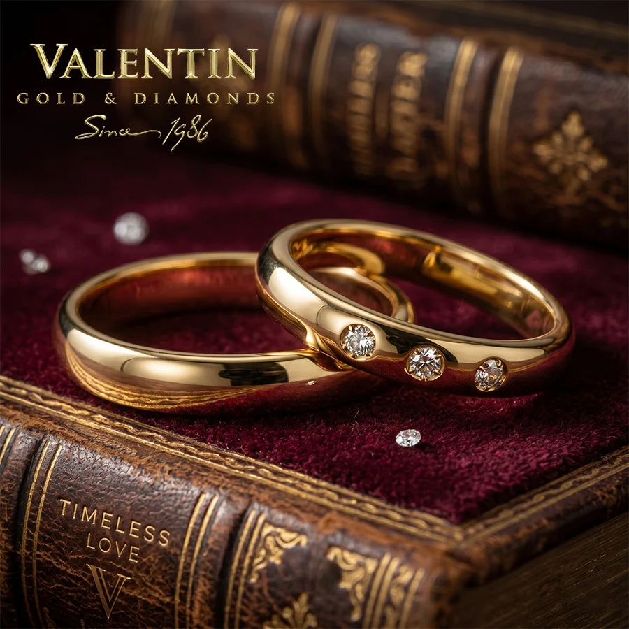 Gold Wedding Bands 4276