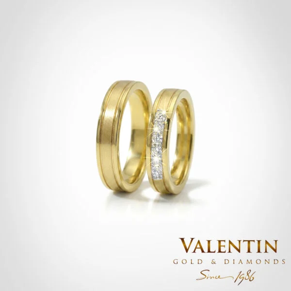 Gold Wedding Bands 4298 4299 – yellow gold