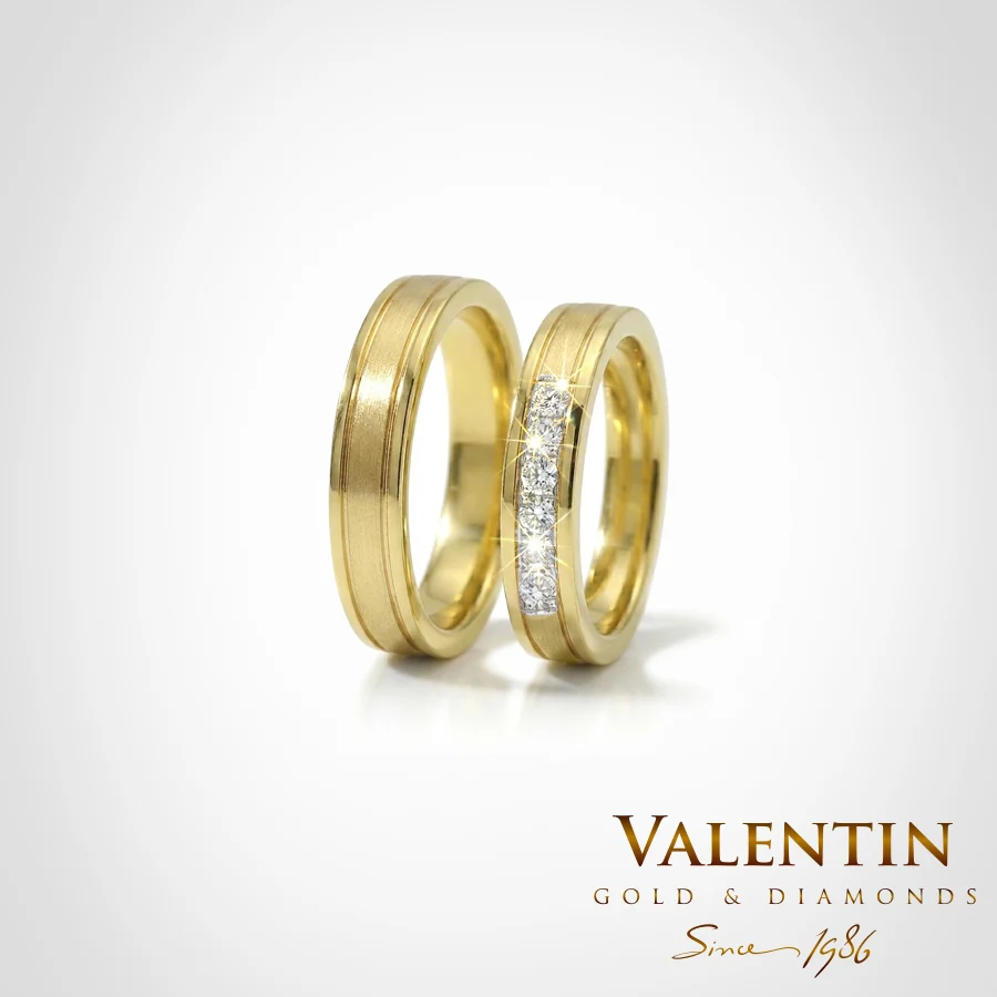Gold Wedding Bands 4298 4299 – yellow gold