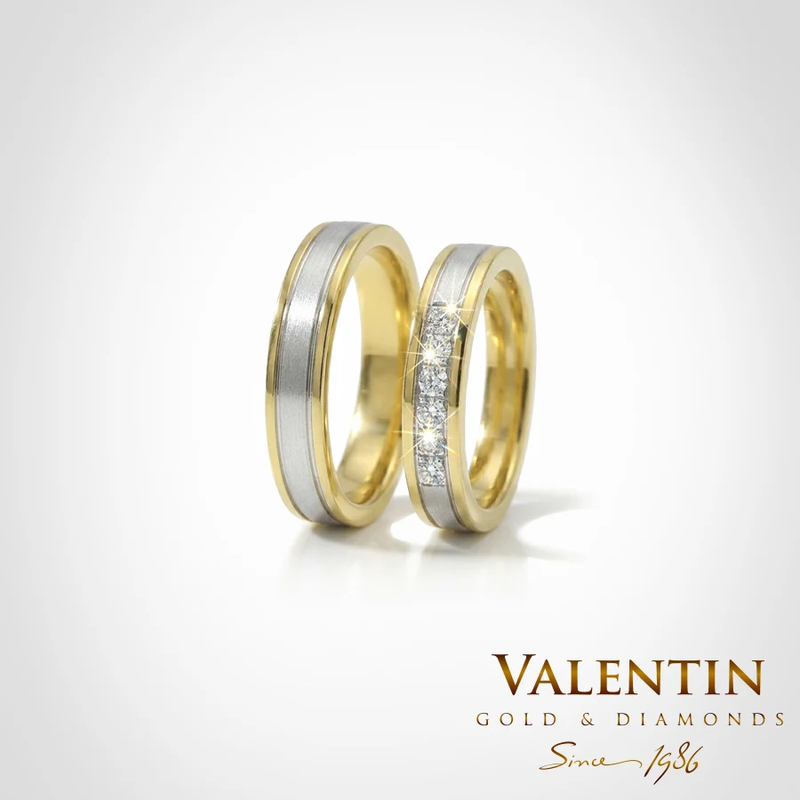 Gold Wedding Bands 4298 4299