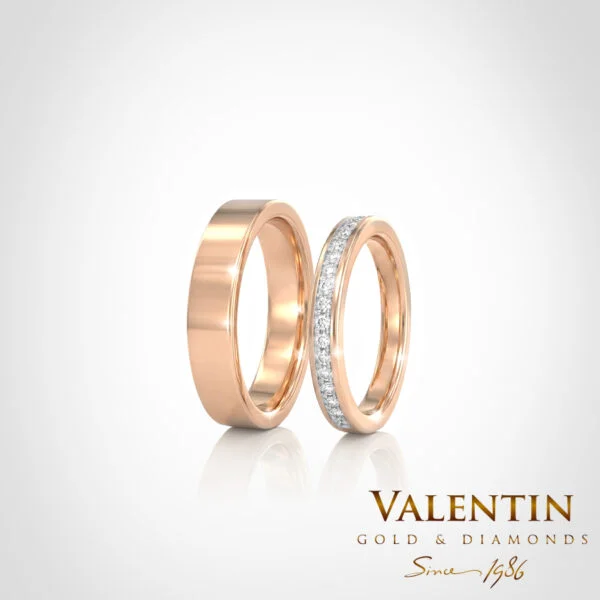 Gold Wedding Bands 4314 4609