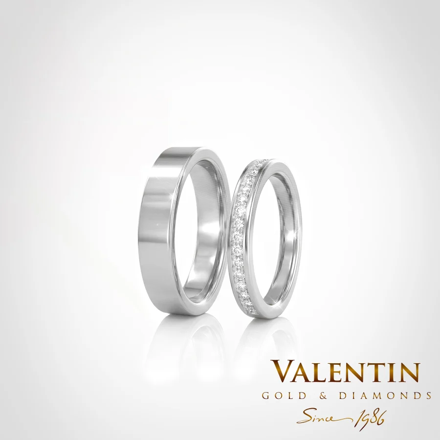 Gold Wedding Bands 4314 4609