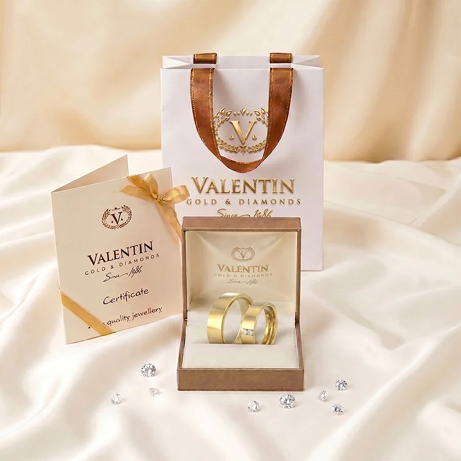 Златни сватбени халки 4323 4584