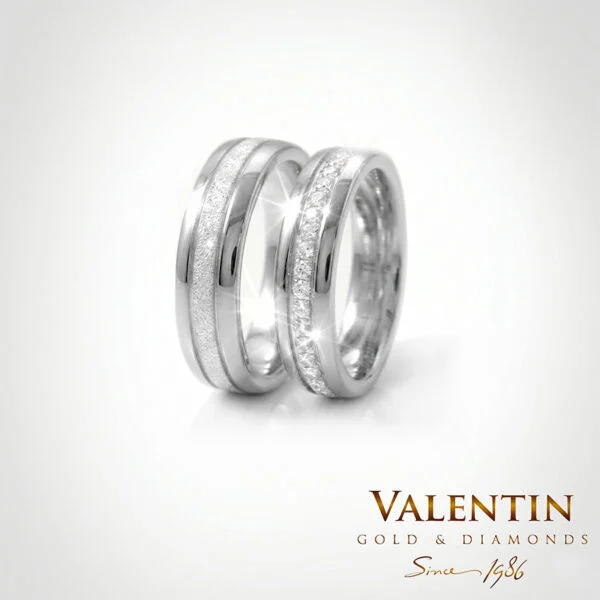 Gold Wedding Bands 4347 4397 – rose gold