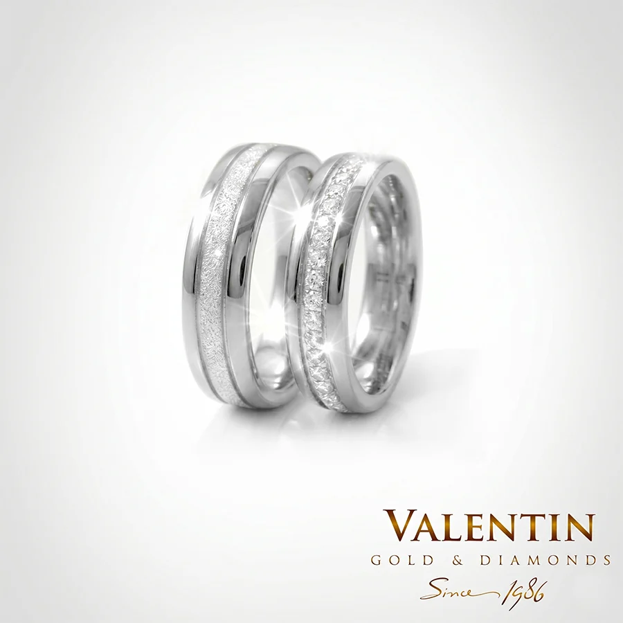 Gold Wedding Bands 4347 4397 – rose gold