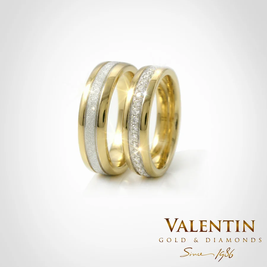 Gold Wedding Bands 4347 4397 – yellow gold