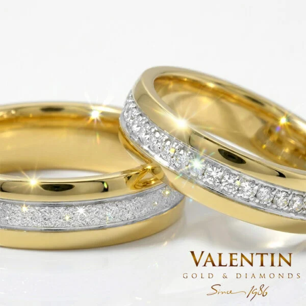 Gold Wedding Bands 4347 4397