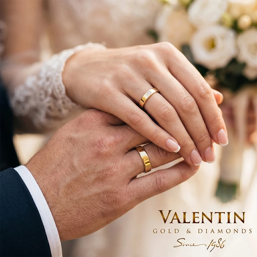 Gold Wedding Rings 4355 4381