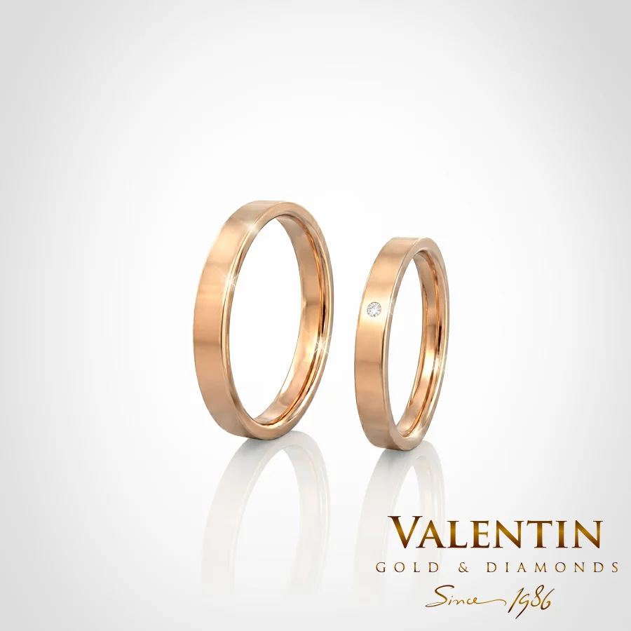 Gold Wedding Rings 4355 4381