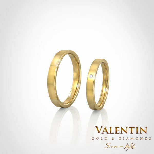 Gold Wedding Rings 4355 4381