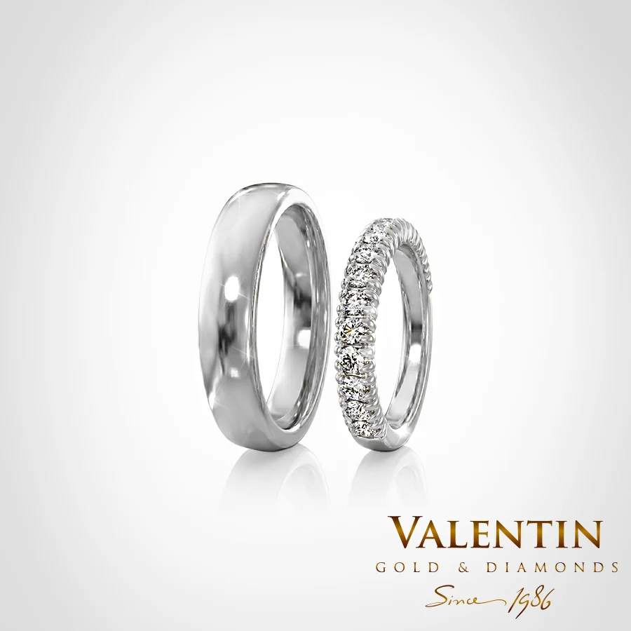 Gold Wedding Bands 4348 4581