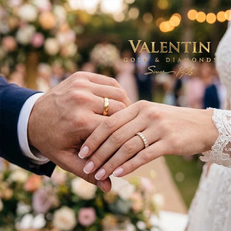 Gold Wedding Bands 4348 4581
