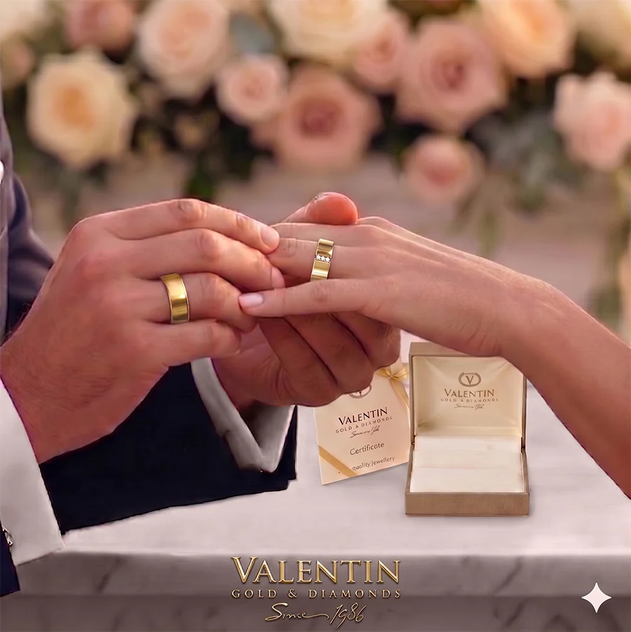 Gold Wedding Bands 4584