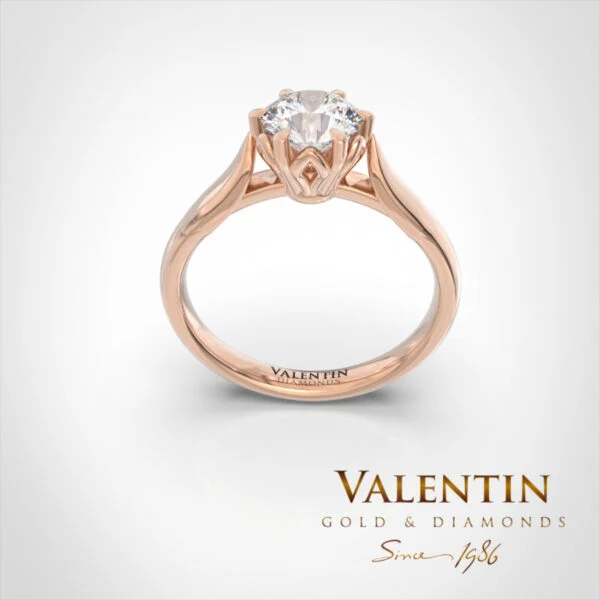 Engagement Ring 4749 – rose gold