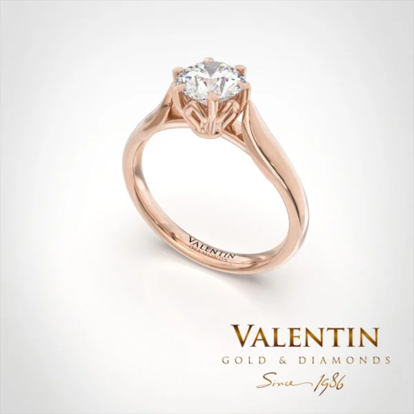 Engagement Ring 4749 – rose gold