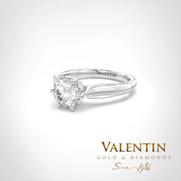 Engagement Ring 4749 – white gold