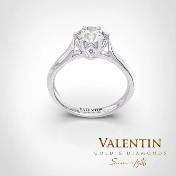 Engagement Ring 4749 – white gold