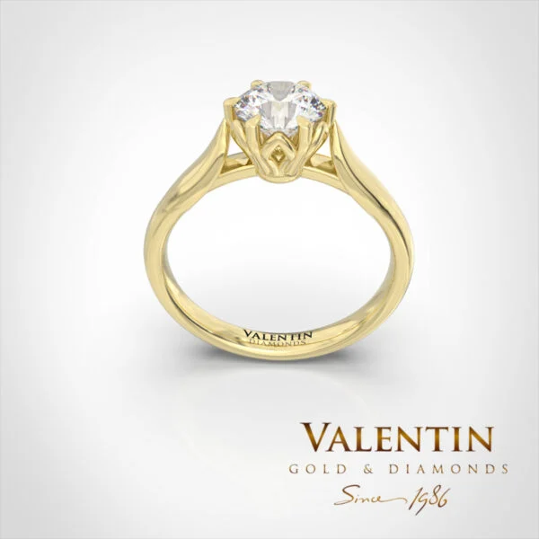 Engagement Ring 4749 – yellow gold