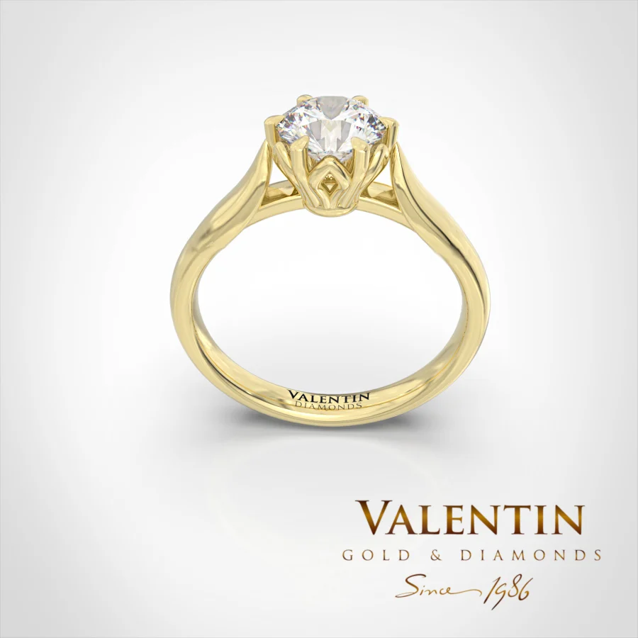 Engagement Ring 4749 – yellow gold