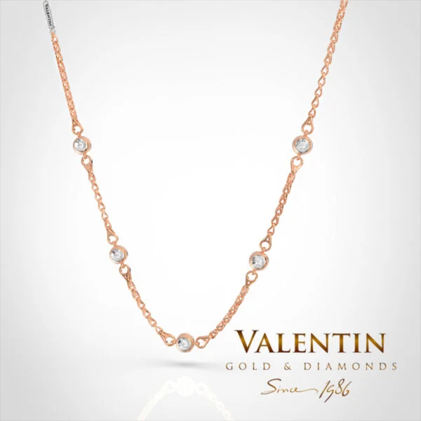 Gold Necklace 8302-5 – rose gold