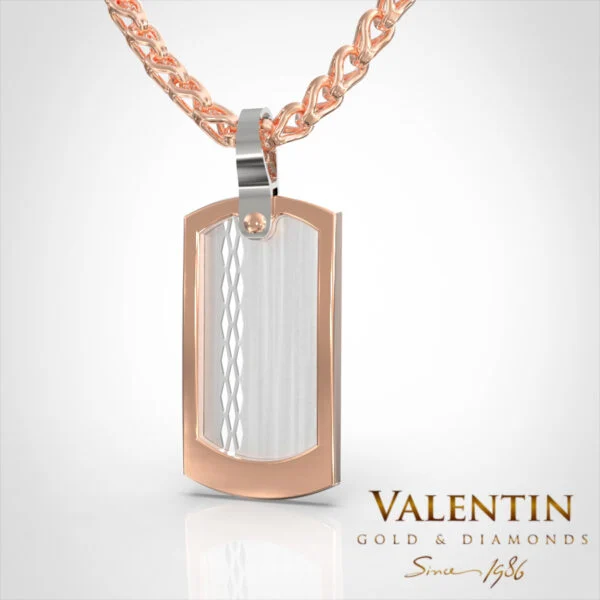 Gold Tag Pendant 6477 – rose gold