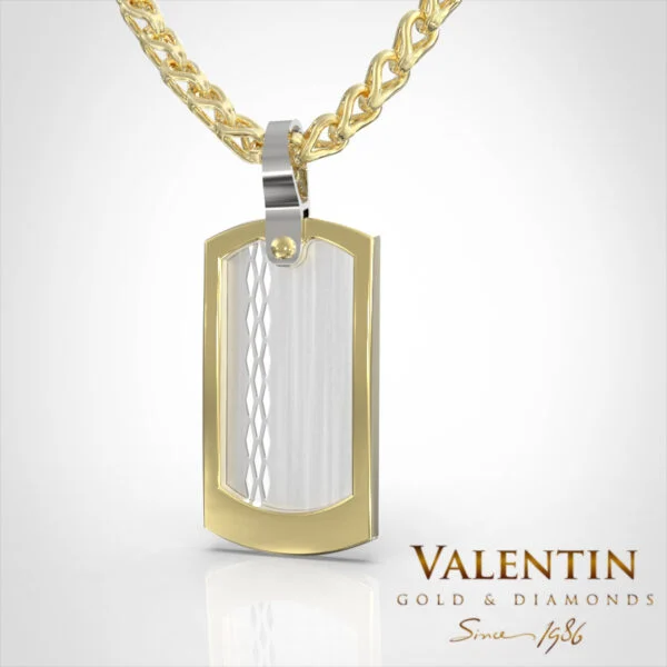 Gold Tag Pendant 6477 – yellow gold