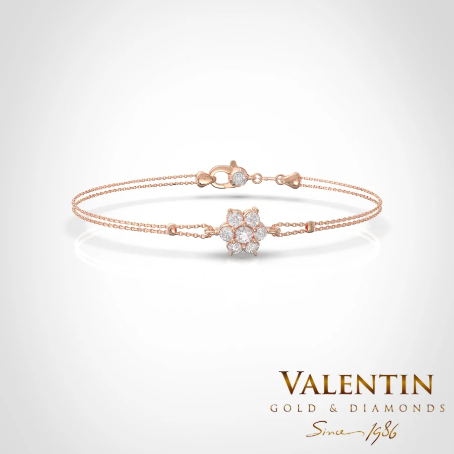 Star Women's Gold Bracelet 8366-1 – rose gold