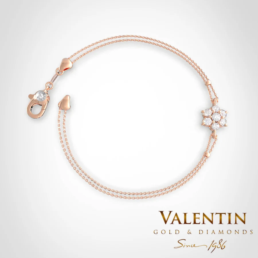 Star Women's Gold Bracelet 8366-1 – rose gold