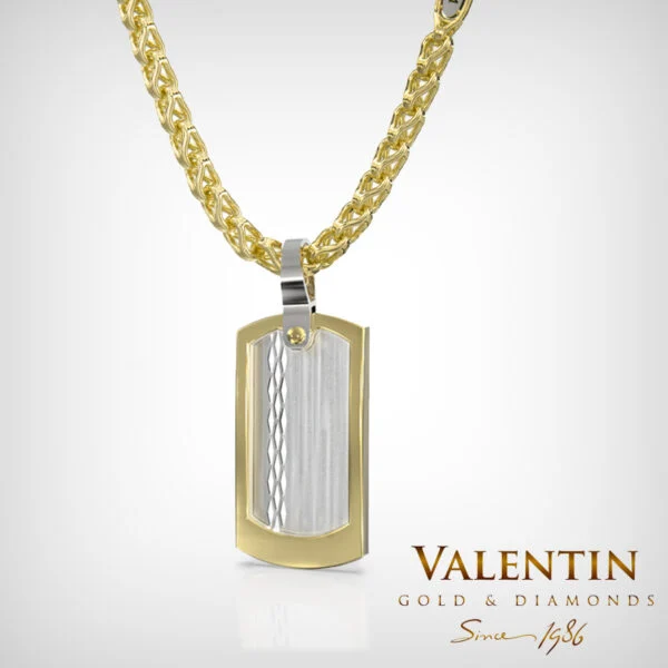 Gold Tag Pendant 6477 – yellow gold