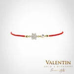 Star Women's Gold Red String Bracelet 8366-4 – yellow gold