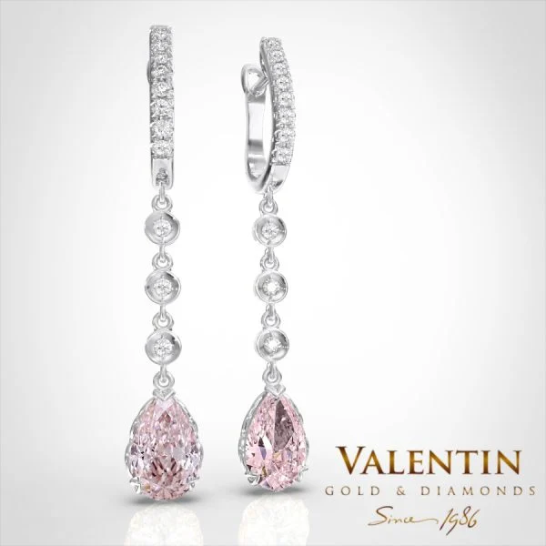 Златен пръстен Pear Diamond 4760 – бяло злато