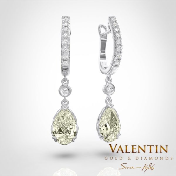 Годежен пръстен Pear with Diamonds 4760 – бяло злато
