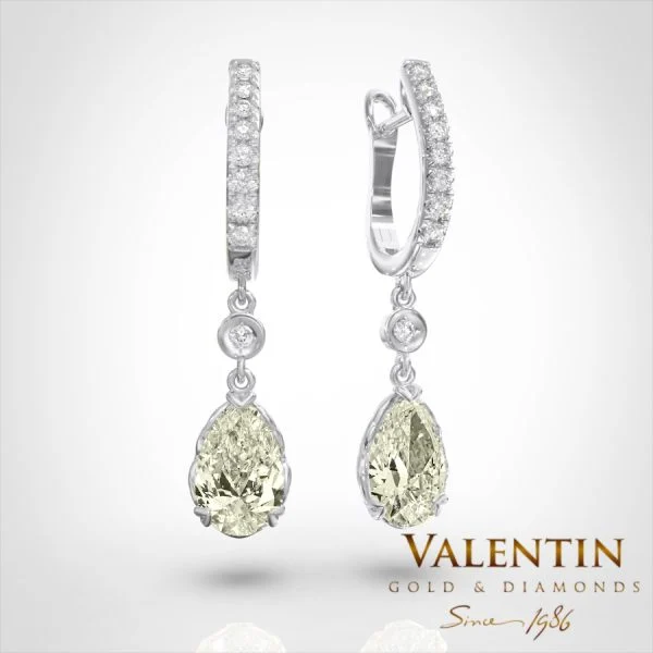 Годежен пръстен Pear with Diamonds 4760 – бяло злато
