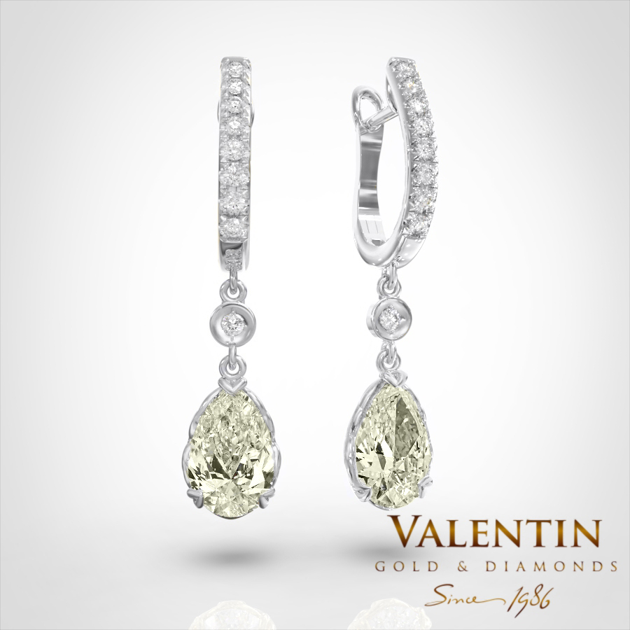 Годежен пръстен Pear with Diamonds 4760 – бяло злато
