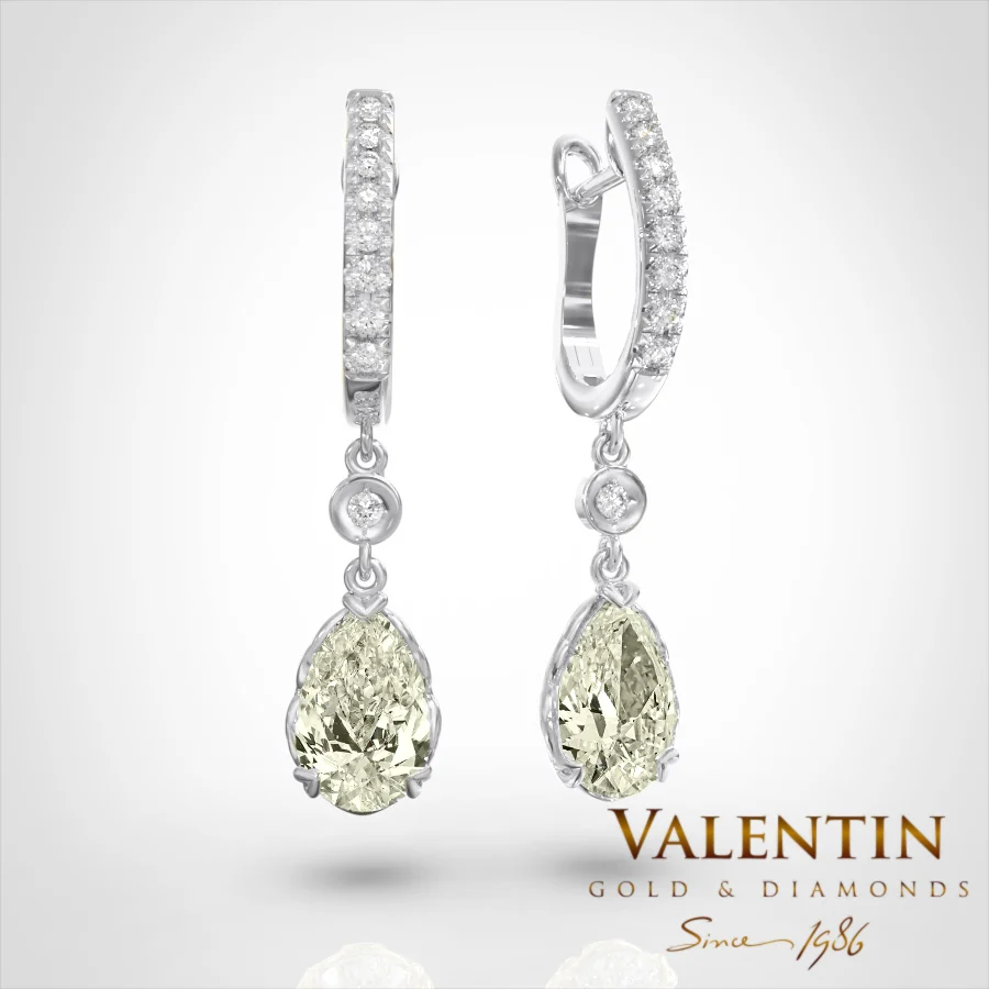 Годежен пръстен Pear with Diamonds 4760 – бяло злато