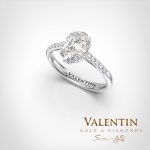 Oval Engagement Ring 4774 – white gold