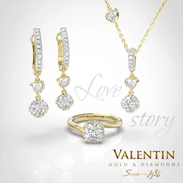 Колекция Love story -2 – жълто злато